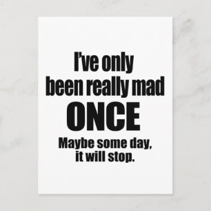 Mad Once Postcard