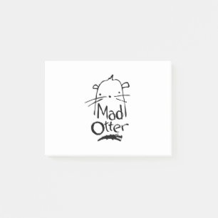 Mad Otter Logo Dark Post-it Notes