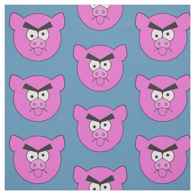 Mad Pig custom color art fabric (Swatch)