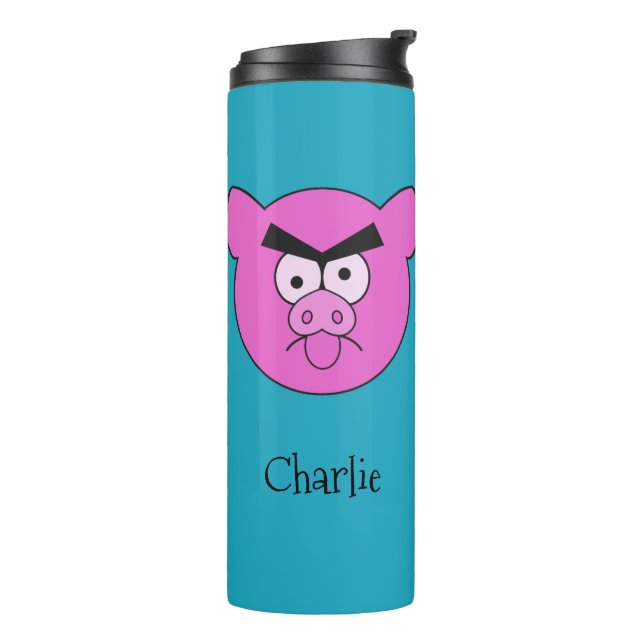 Mad Pig  custom name tumbler (Rotated Left)