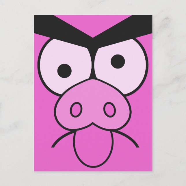 Mad Pig custom postcard (Front)