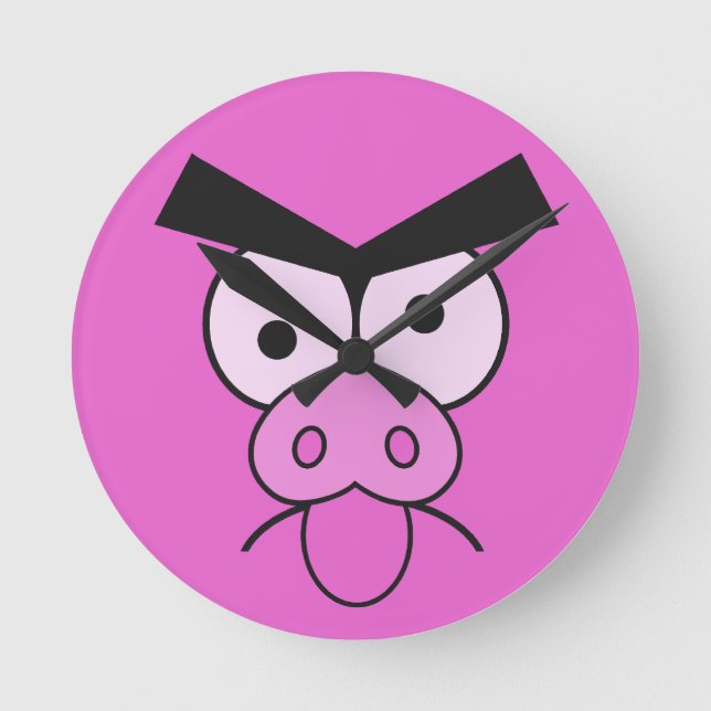 Mad Pig wall clock (Front)