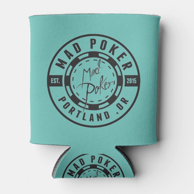MAD Poker Bullet Logo Koozie (Front)