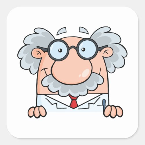 Mad Professor Square Sticker