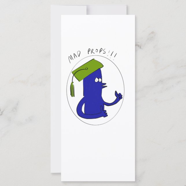 Mad Props Graduation Card (Front)