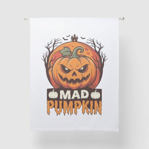 Mad Pumpkin Halloween Vintage Engraving Design_1 Sheer Curtains
