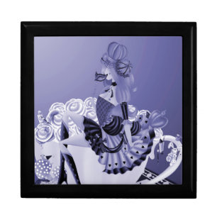 Mad Queen in teacup filled with roses Gift Box