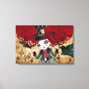 Mad Riddle Wrapped Canvas Print