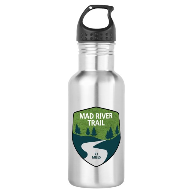 Mad River Trail Dayton Ohio Stainless Steel Water Bottle (Front)