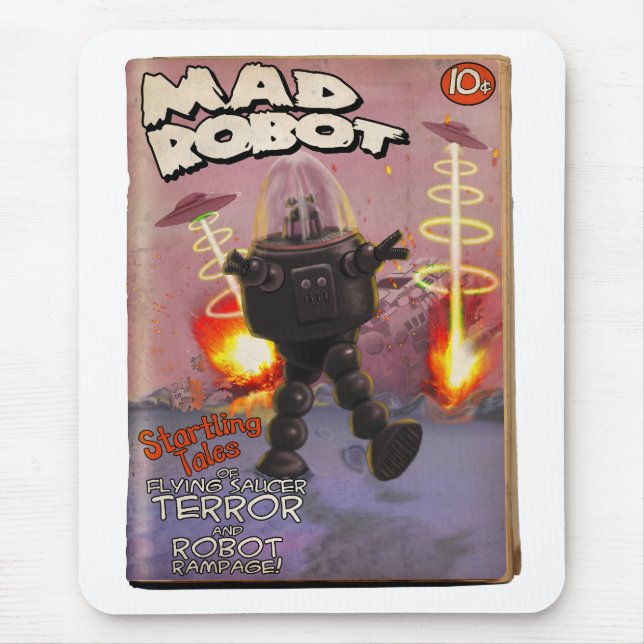 Mad Robot Pulp Cover Mousepad (Front)