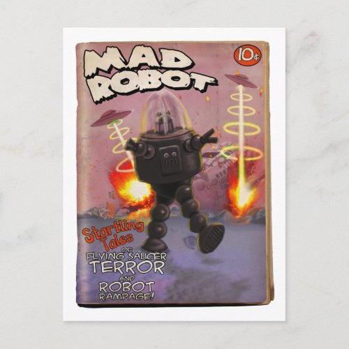 Mad Robot Pulp Cover Postcard