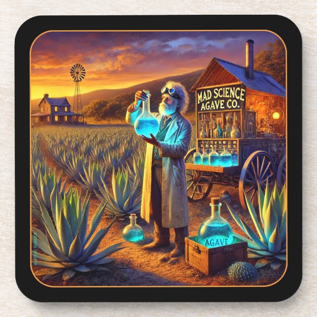 Mad Science Agave Co.   Beverage Coaster (Front)