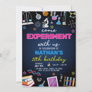 Mad Science Birthday Invitation