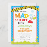 Mad Science Birthday Invitation / Mad Scientist at Zazzle