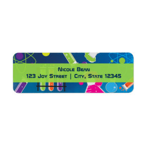 Mad Science Birthday Party Invitation Labels