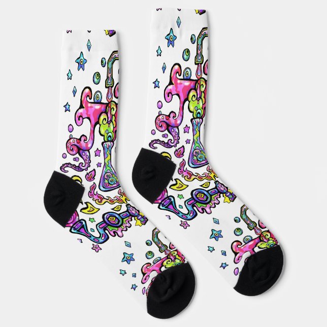 Mad Science Experiment Crew Socks (Right)