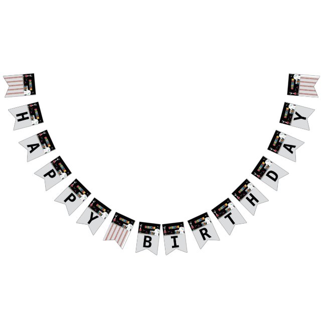 Mad Science Happy Birthday  Bunting Flags (All)