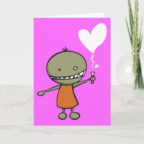 Mad Science Love Holiday Card