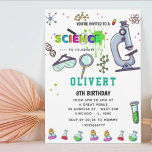 Mad Science Party Birthday Invitation<br><div class="desc">Ignite curiosity and celebrate in style with our science-themed birthday party invitations! Perfect for young scientists and curious minds, these invitations feature fun and colorful designs inspired by chemistry, biology, and outer space. Customize with your party details, and let your guests know they’re in for a day filled with experiments,...</div>