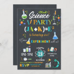 Mad Science Party Birthday Invitation Boy<br><div class="desc">Personalize this awesome science party invitation with your child's name, age and party details easily and quickly, simply press the customize it button to further re-arrange and format the style and placement of the text. Note: For the birthday boy's name, if it is longer than 4 letters, you need to...</div>