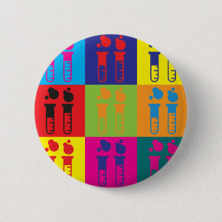 Mad Science Pop Art Button