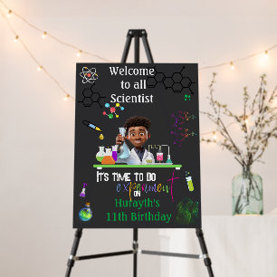 MAD SCIENCE/SCIENCE EXPERIMENT WELCOME PARTY FOAM BOARD