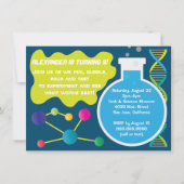 Mad Science Scientist Birthday Party Invitations (Front)