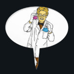 Mad scientist 5 cake topper<br><div class="desc">one of my mad scientists. check out the others too.</div>