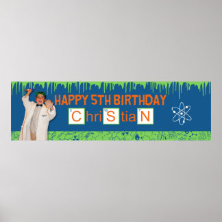 Mad Scientist Banner for Christian Poster