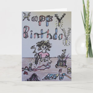 Mad Scientist Birthday Card