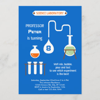 Mad Scientist Birthday Party Invitation