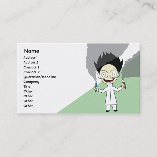 Customizable Mad Scientist - Business Business Card Templates