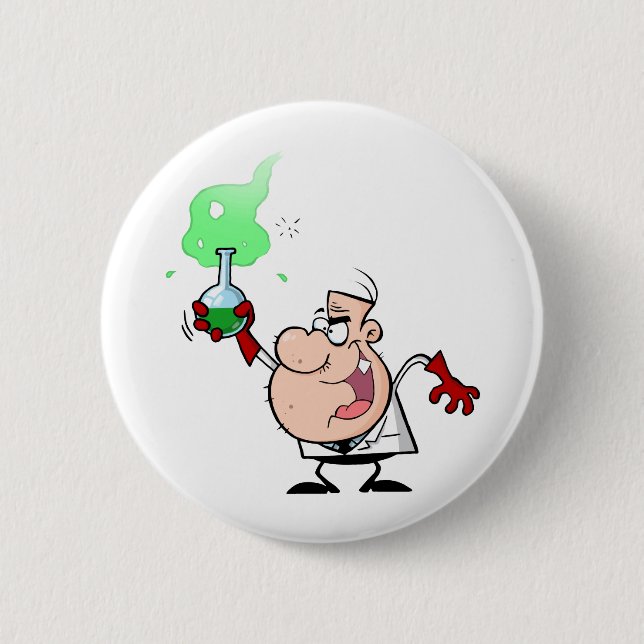Mad Scientist Button (Front)