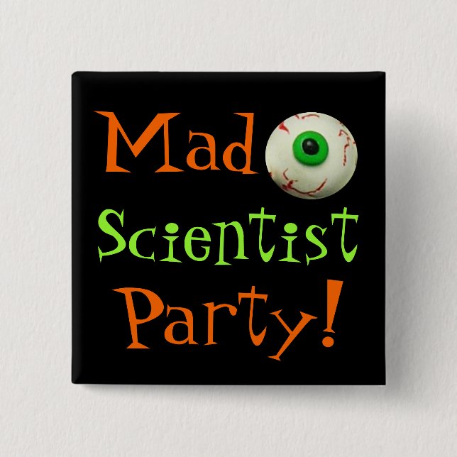 Mad Scientist Button (Front)