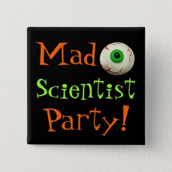 Mad Scientist Button by AmyVangsgard at Zazzle