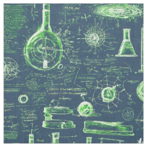 Mad scientist calculations  fabric