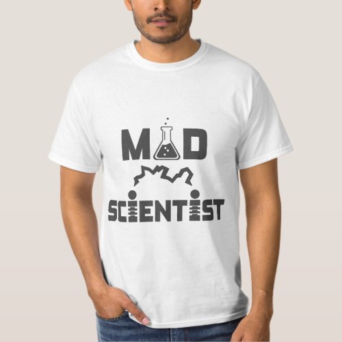 Mad Scientist Electric Science Beaker  T_Shirt