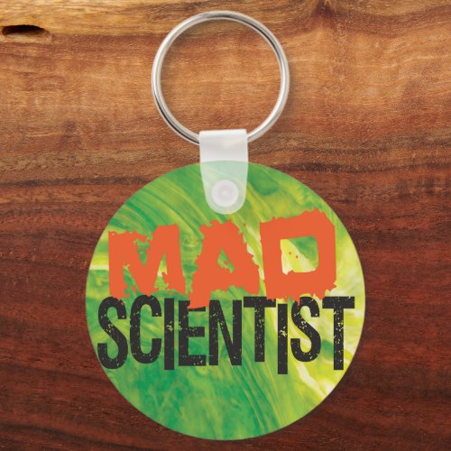 Mad Scientist Funny Science Keychain