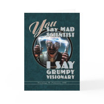 Mad Scientist / Grumpy Visionary Greeting Card