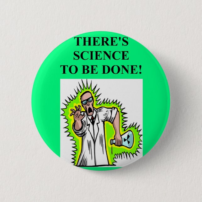 mad scientist joke button (Front)