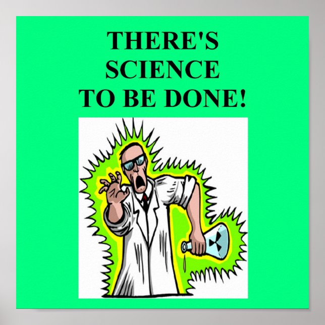 mad scientist joke poster (Front)