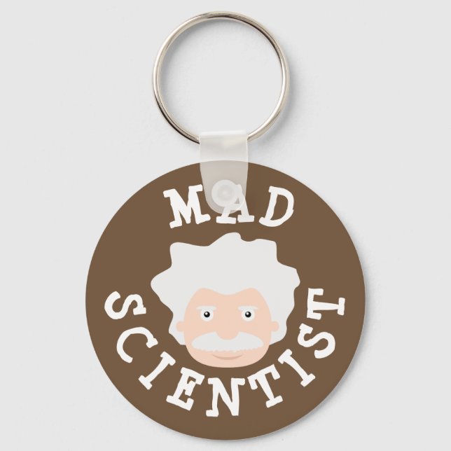 Mad Scientist Keychain (Front)