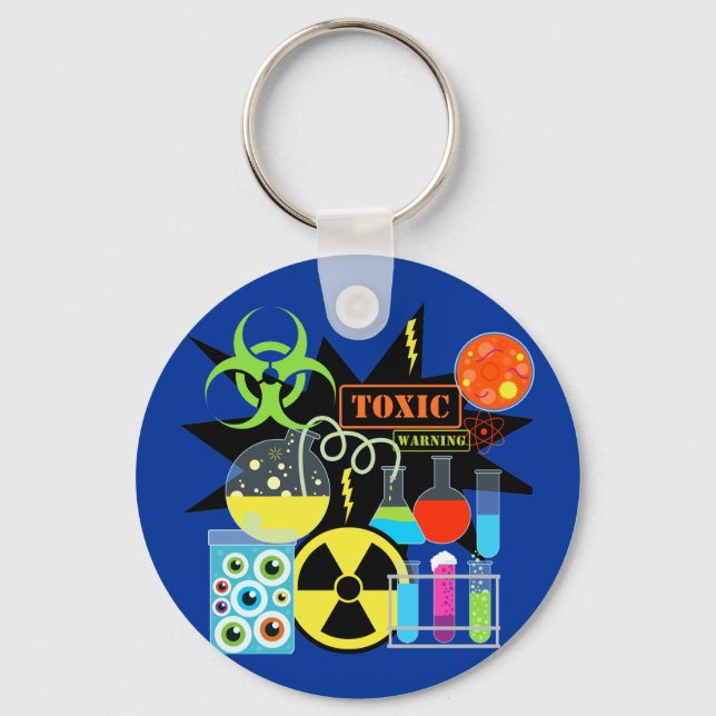 Mad  Scientist Keychain (Front)