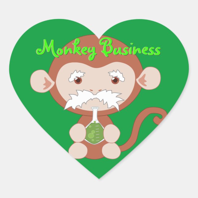Mad Scientist Monkey Stickers (Front)