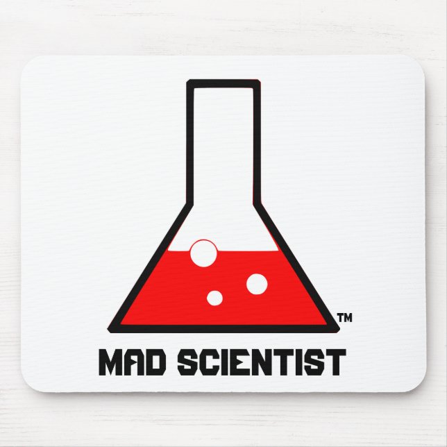 Mad Scientist Mouse Pad (Front)