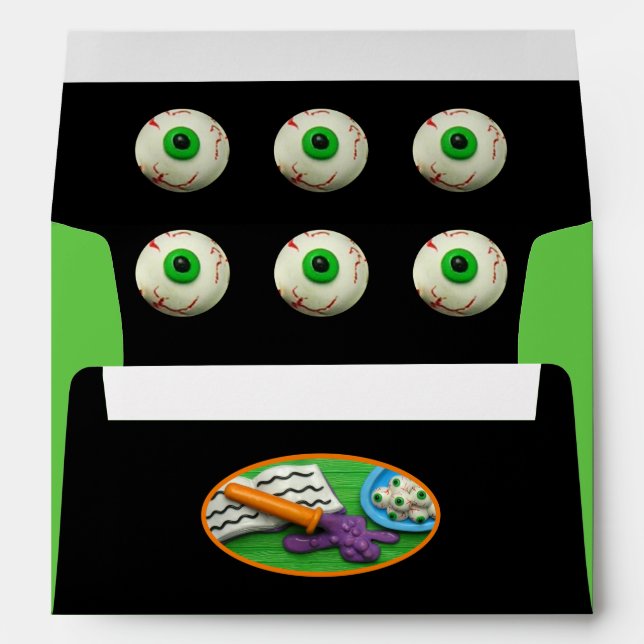 Mad Scientist Party Envelope (Back (Bottom))