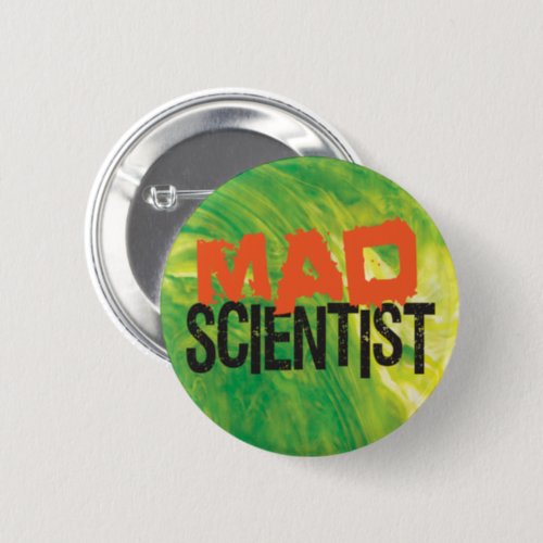 Mad Scientist Pinback Button