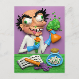 Mad Scientist Postcard