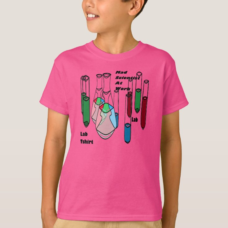 Mad Scientist Science Girls Pink Girly Tshirt 5 Zazzle