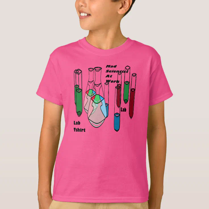 Mad Scientist Science Girls Pink Girly Tshirt 5 Zazzle